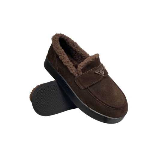 Черевики жіночі замшеві IT TS L31-41 Coffe хутро