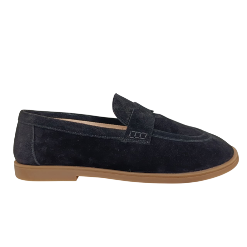 Лофери жіночі замшеві U.SPIRIT 348 01 чорні 