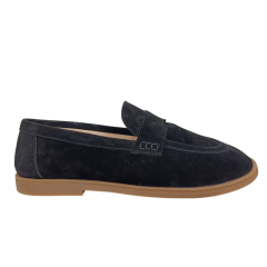 Лофери жіночі замшеві U.SPIRIT 348 01 чорні 