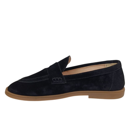 Лофери жіночі замшеві U.SPIRIT 348 01 чорні 