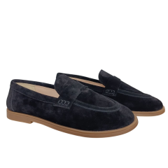 Лофери жіночі замшеві U.SPIRIT 348 01 чорні 