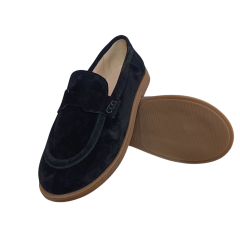 Лофери жіночі замшеві U.SPIRIT 348 01 чорні 