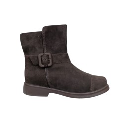 Ботинки женские замшевые MADAM 5201-4 25 шоколад мех