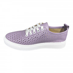 Кроссовки Женские кожаные PRELLESTA 1939 сирень