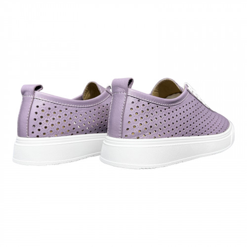 Кроссовки Женские кожаные PRELLESTA 1939 сирень