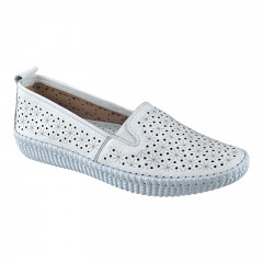 Балетки Женские кожаные CANBERK 8002 05 белый