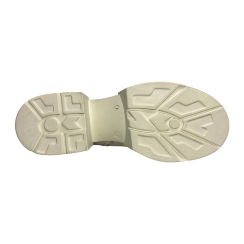 Черевики жіночі шкіряні TEMP Меган 04 каблук бежевий хутро