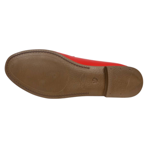 Лоферы женские кожаные ATO 04515 13 красные