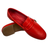 Лоферы женские кожаные ATO 04515 13 красные