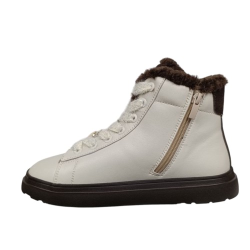 Черевики жіночі шкіряні CAMELLIA 380 12 молочні хутро