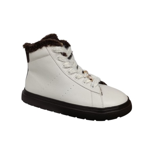 Черевики жіночі шкіряні CAMELLIA 380 12 молочні хутро