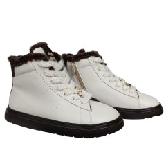 Черевики жіночі шкіряні CAMELLIA 380 12 молочні хутро