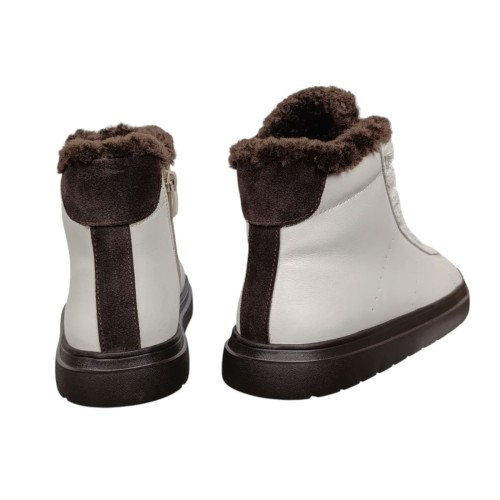 Черевики жіночі шкіряні CAMELLIA 380 12 молочні хутро