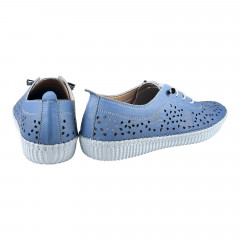 Мокасины Женские кожаные CANBERK 8001 15 джинс.