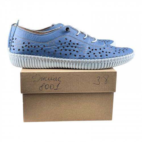 Мокасины Женские кожаные CANBERK 8001 15 джинс.