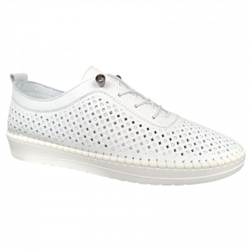 Мокасини жіночі шкіряні MASIS 1800 05 білі