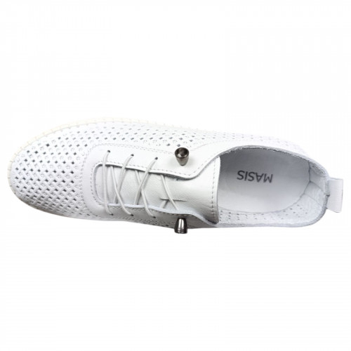 Мокасини жіночі шкіряні MASIS 1800 05 білі