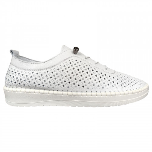 Мокасини жіночі шкіряні MASIS 1800 05 білі