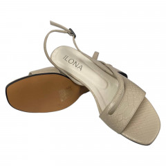 Босоножки женские кожаные ILONA 801/453 Камея кожа питон 