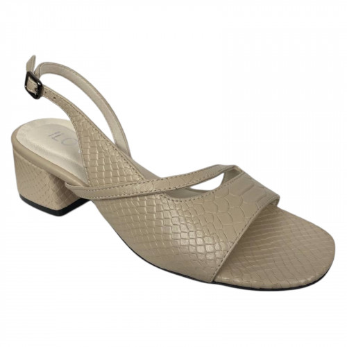 Босоножки женские кожаные ILONA 801/453 Камея кожа питон