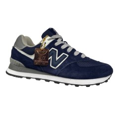 Кроссовки мужские замшевые New Balance 574 classik (A573-3) синий 