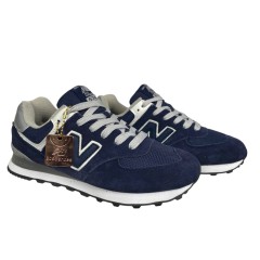 Кроссовки мужские замшевые New Balance 574 classik (A573-3) синий 
