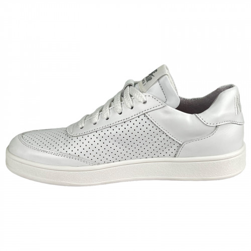 Кроссовки Женские кожаные VERSAL П2110 белый перфорация