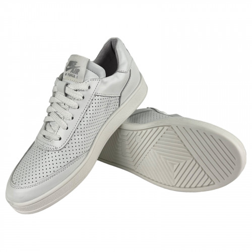 Кроссовки Женские кожаные VERSAL П2110 белый перфорация