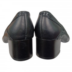 Туфли женские кожаные каблук SE NAT 40 152 черные