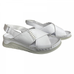 Босоножки женские кожаные 403/36 SCORPION белые