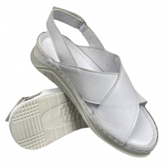 Босоножки женские кожаные 403/36 SCORPION белые