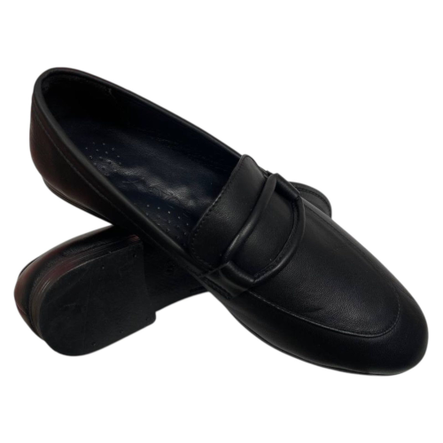 Лоферы женские кожаные ATO 04515 01 черные