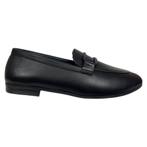 Лоферы женские кожаные ATO 04515 01 черные