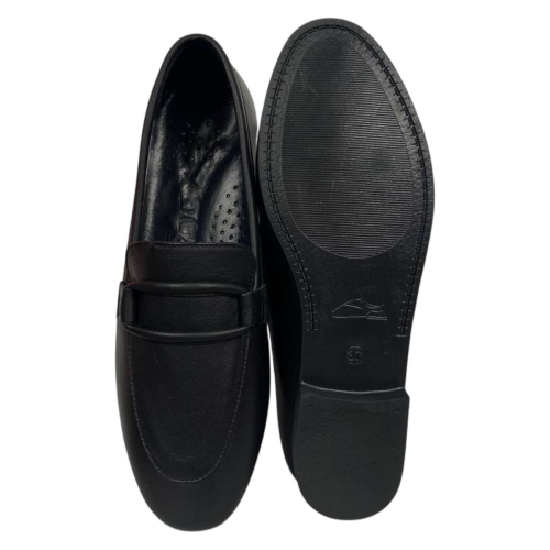 Лоферы женские кожаные ATO 04515 01 черные