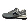 Замшевые кроссовки мужские New Balance 574 classik (A573-6) темно-серый белый