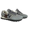 Замшевые кроссовки мужские New Balance 574 classik (A573-6) темно-серый белый