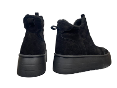 Черевики жіночі замшеві VLADEKS 1502 чорні хутро