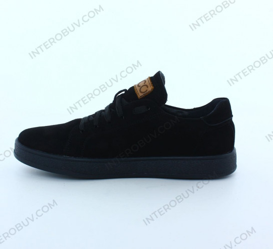 Кеды Женские кожаные VERSAL К 1010 черный замш