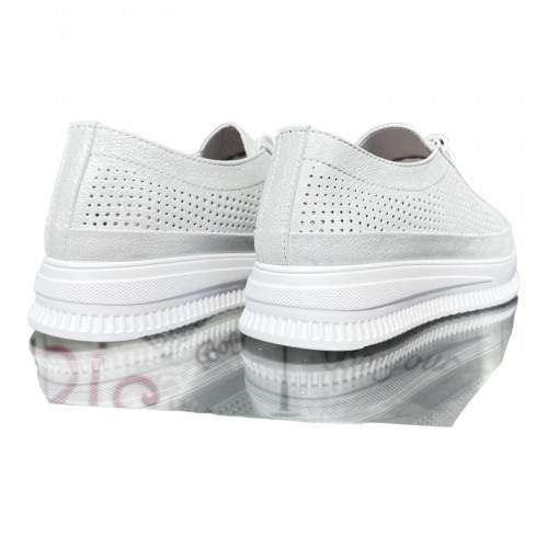 Кроссовки Женские кожаные PRELLESTA 2024 beyaz 24