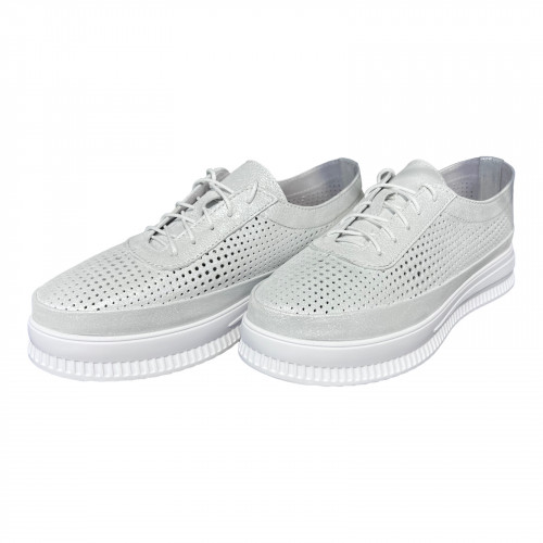 Кроссовки Женские кожаные PRELLESTA 2024 beyaz 24