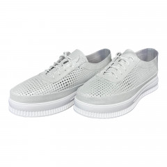 Кроссовки Женские кожаные PRELLESTA 2024 beyaz 24