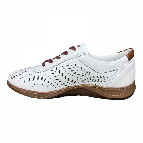 Мокасины Женские кожаные CUDO 2058/2 белый