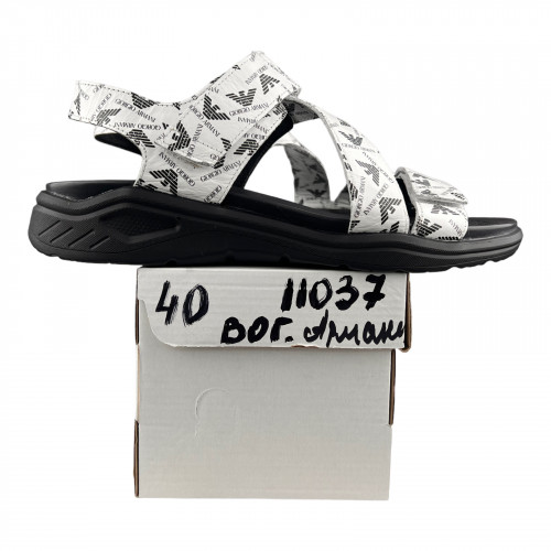 Босоніжки Жіночі шкіряні MADAM 11037 Armani білий