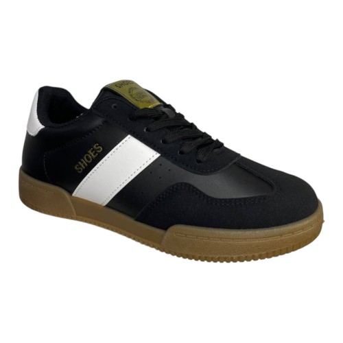 Кросівки жіночі шкіряні NG B2024-2 чорний білий