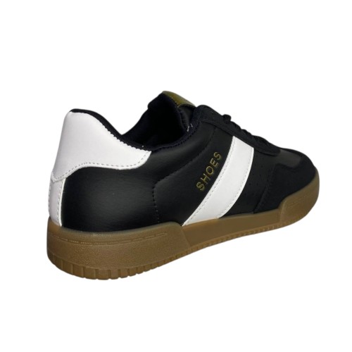 Кросівки жіночі шкіряні NG B2024-2 чорний білий