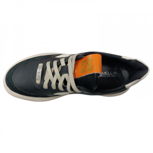 Кроссовки женские кожаные GORNELIA 249/1 черные молочные