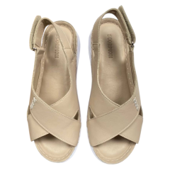 Босоножки женские кожаные SCORPION 403 бежевые