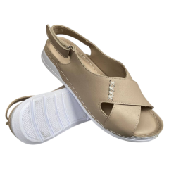 Босоножки женские кожаные SCORPION 403 бежевые