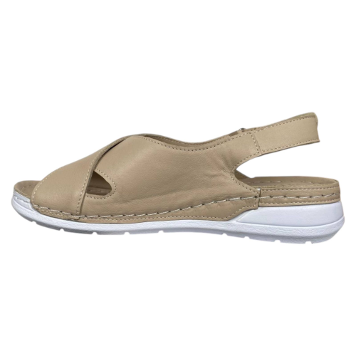 Босоножки женские кожаные SCORPION 403 бежевые