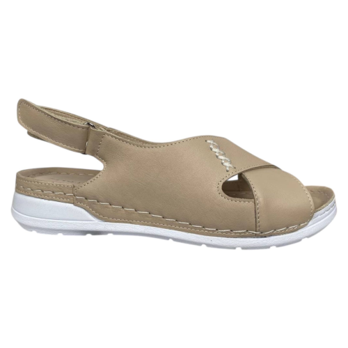 Босоножки женские кожаные SCORPION 403 бежевые